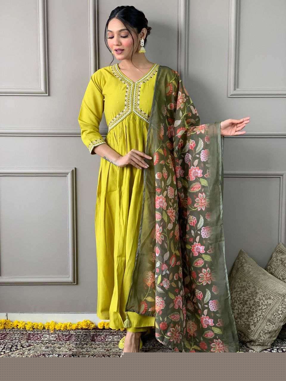 Viscose Chanderi Kurti - MYLUXURY LANE ENTERPRISE